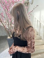 アクアオモテサンドウ(ACQUA omotesando) ☆ミルクティーカラーシルバーベージュカラーふんわりカール韓国