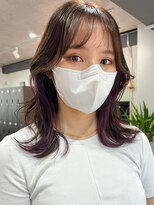 ツキ 横浜店(tuki)&nbsp;ダブルカラーピンクベージュベージュカラーケアブリーチミニボブ