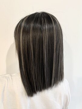 ライリー(riley) rileyコントラストハイライト×スモーキーグレージュ