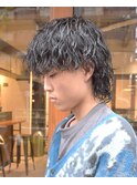 波巻きツイストスパイラルMIXウルフパーマ