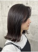 大人こなれボブ/ぱつっとヘア/ラベンダーアッシュ【横浜】