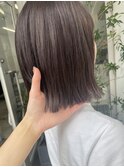 ラベンダーグレージュ ボブ