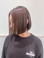 アヴァンス 西田辺(AVANCE.) ワンレンボブ オリーブベージュカラー