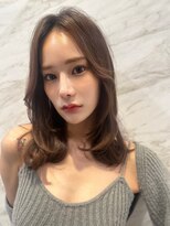 簡単スタイリングヘアセンターパートゆるふわロングハイレイヤー