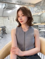 サイン 表参道(SIGN)&nbsp;韓国ヘアーハッシュカットレイヤーカットグレージュブリーチ無し