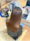 オージュア×髪質改善サブリミック×オレンジアプリコット