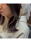 シールエクステでインナーカラー
