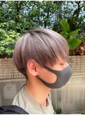 刈り上げマッシュ/シルバーカラー/グレー/刈り上げショート
