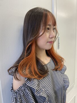 ローウェ 渋谷(Louwe) オレンジフェイスフレーミング