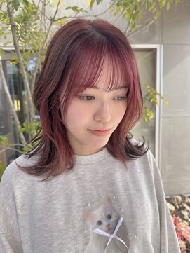 ウエストリー(WESTORY) フェイスフレーミング/赤/ピンク/インナーカラー