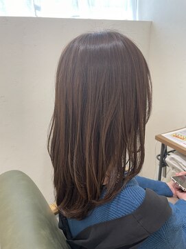 ニコ 四街道(nico) 顔まわりレイヤー◎透明感ばつぐんのアッシュベージュカラー