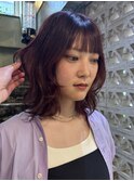 ブリーチなし/ワインレッドカラー/大阪梅田/中崎町/〔似合わせ〕