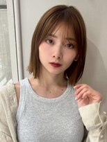 ポーチバイハニー オモテサンドウ(PORCH by HONEY omotesando) タッセルボブ/切りっぱなしボブ/ワンレン/ミルクティーベージュ2