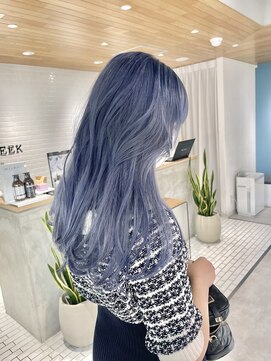 フリーク(FLEEK) ブルーシルバー ブリーチ3回 高瀬雅人