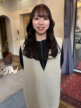 ヘアーアイスカルテット(HAIR ICI QUARTET) ◎20代30代透明感レイヤーロングパープルグレージュ