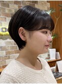 ◇骨格矯正/丸みショートボブ/大人かわいい/まとまるカット