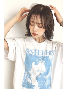 レイヤー20代30代40代外ハネハイライトカラー韓国風くびれヘア