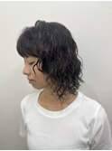 レイヤーたっぷりクリクリ動くパーマ×ミディアムレイヤー♪