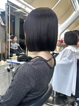 ロンド 表参道店(Lond) ボブ 切りっぱなしボブ タッセルボブ