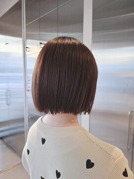 オーガニック リブ 川越(organic+live) カット＋冬艶カラー＋美髪ストレートボブ＋うる艶トリートメント