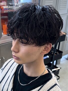 フィフス(fifth) 原宿シャドウパーマルーズパーマメンズカットラウンドマッシュ