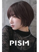 ピズム(PISM)&nbsp;ショートボブ/グレージュ/透明感カラー