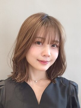 ソワネ 表参道(soigne) 表参道酸性ストレートミディアムボブ髪質改善アッシュグレー30代