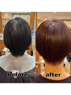 モンド ヘアクリエーション 西田店(monde hair creation) 【monde】before × after × 髪質改善