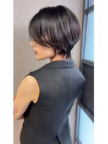 ダム(DaM) ショートボブ髪型20代30代40代50代前髪あり前髪な し面長丸顔