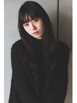 ジェスター(JESTER)&nbsp;＜shino＞大人可愛い　黒髪　オルチャン シースルーバング