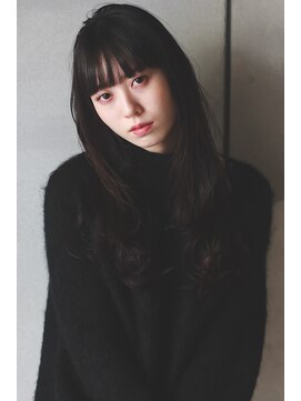 ジェスター(JESTER) ＜shino＞大人可愛い　黒髪　オルチャン シースルーバング