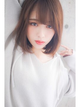 ミラレスカ 栄(MIRA RESCA) ミラレスカ  可愛い感じの切りっぱなしボブ byウラタニ