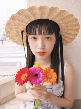 クリアーオブヘアー 池下店(clear OF HAIR) オン眉×ストレートロング