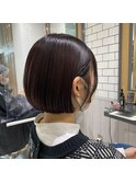 暖色が映える！コンパクトミニボブ