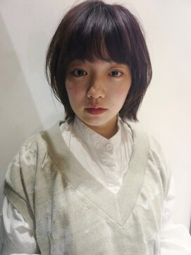 ブゾン(buZon) 【buZonブゾン】レイヤーボブ×パープルカラー