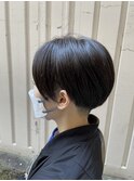 丸みシルエットハンサムショート