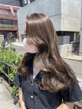 ヘアー アレス(hair ales) ●シアーブラウン リラクシーレイヤーカット ワンホンヘア