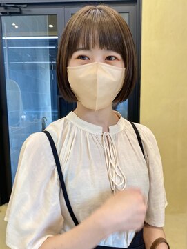 スニュウ(snuw) ケアカラー透明感カラーオリーブカラーカット