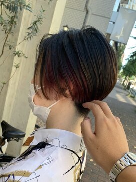 アース オーセンティック 三鷹店(EARTH Authentic) イヤリングカラー×ショート