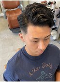 サイドパート スキンフェード リバースパーマ シェービング