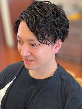 スカイ 亀戸店 (sky) ハイライト/マッシュパーマ/アッシュブラック<理容室>[亀戸]