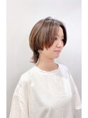 【松戸 藤原】センターパートウルフ大人かわいい