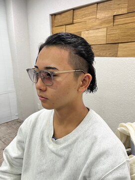 アジールヘア 所沢プロペ通り店(agir hair) カルマパーマアッシュブラックメンズマンバン所沢練馬ひばりヶ丘