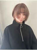【KENT】ミルクティーブラウンレイヤーボブ《大阪梅田駅》