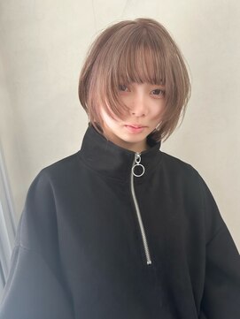 ティント 梅田(Tint) 【KENT】ミルクティーブラウンレイヤーボブ《大阪梅田駅》