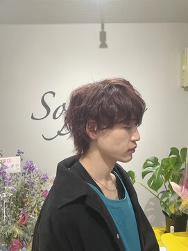 ソッフィオーネ(Soffione) ルビーブラウン/メンズカット/メンズカラー/韓国