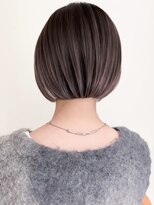 リル バイ ジルブラン(Lil by JIL BLAN) ショートボブグレージュハイライトレイヤーカット髪質改善