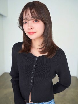 アンジェリカ JR和歌山駅前店(ANGELICA) ANGELICA ハッシュカット ミディアムレイヤー ぱっつん前髪