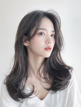 ブレラ ヘアー デザイン(Brella hair design) 【Brella hair design】　ブルーシルバー×ローレイヤー