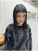 大好きな眉上バング！